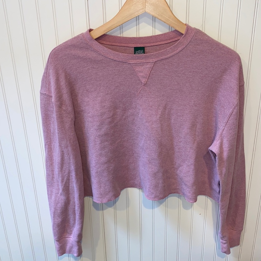Pink Long Sleeve Crop Top 💓💓